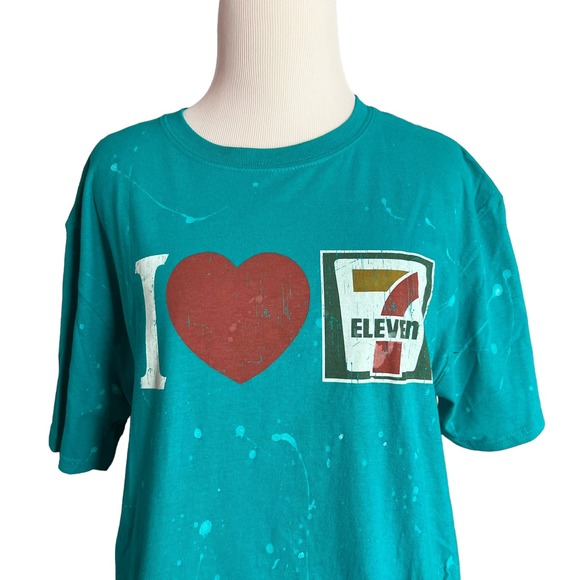 7 Eleven Retro Paint Splatter Tee - Picture 1 of 6
